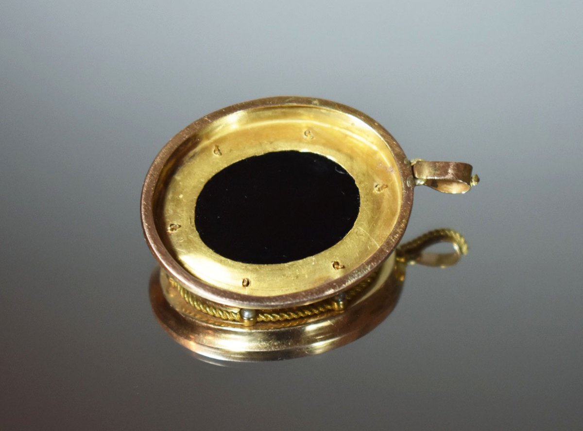 Pendentif Or Avec Camée Agate 19eme-photo-8