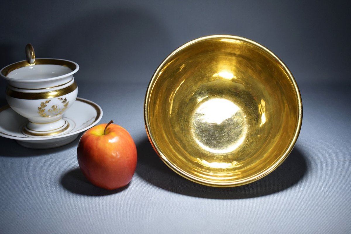 Porcelain Biscuit Cup And Vase With Marquise De Sévigné-photo-3