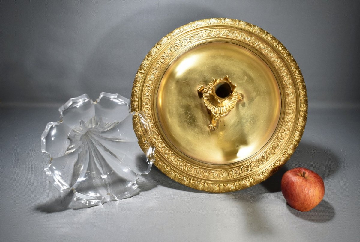 Centre De Table En Cristal Et Bronze. Auguste Klein-photo-5
