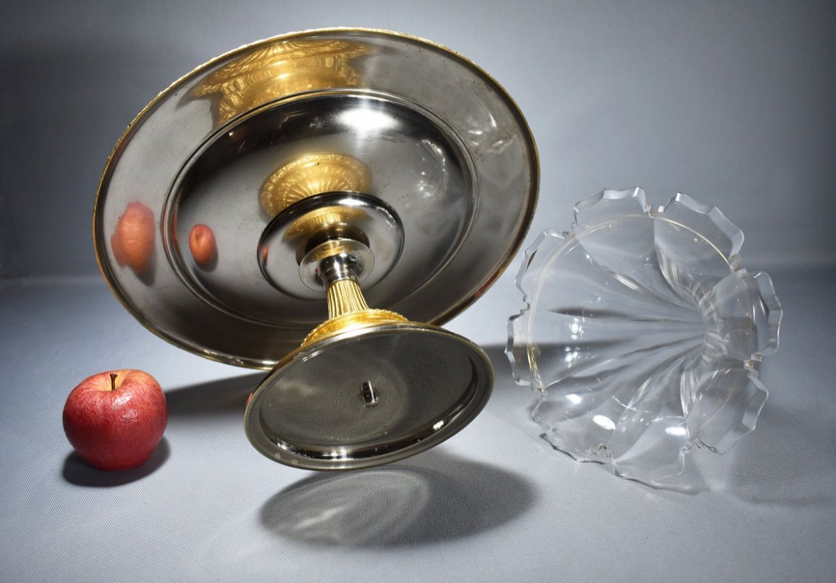 Centre De Table En Cristal Et Bronze. Auguste Klein-photo-7