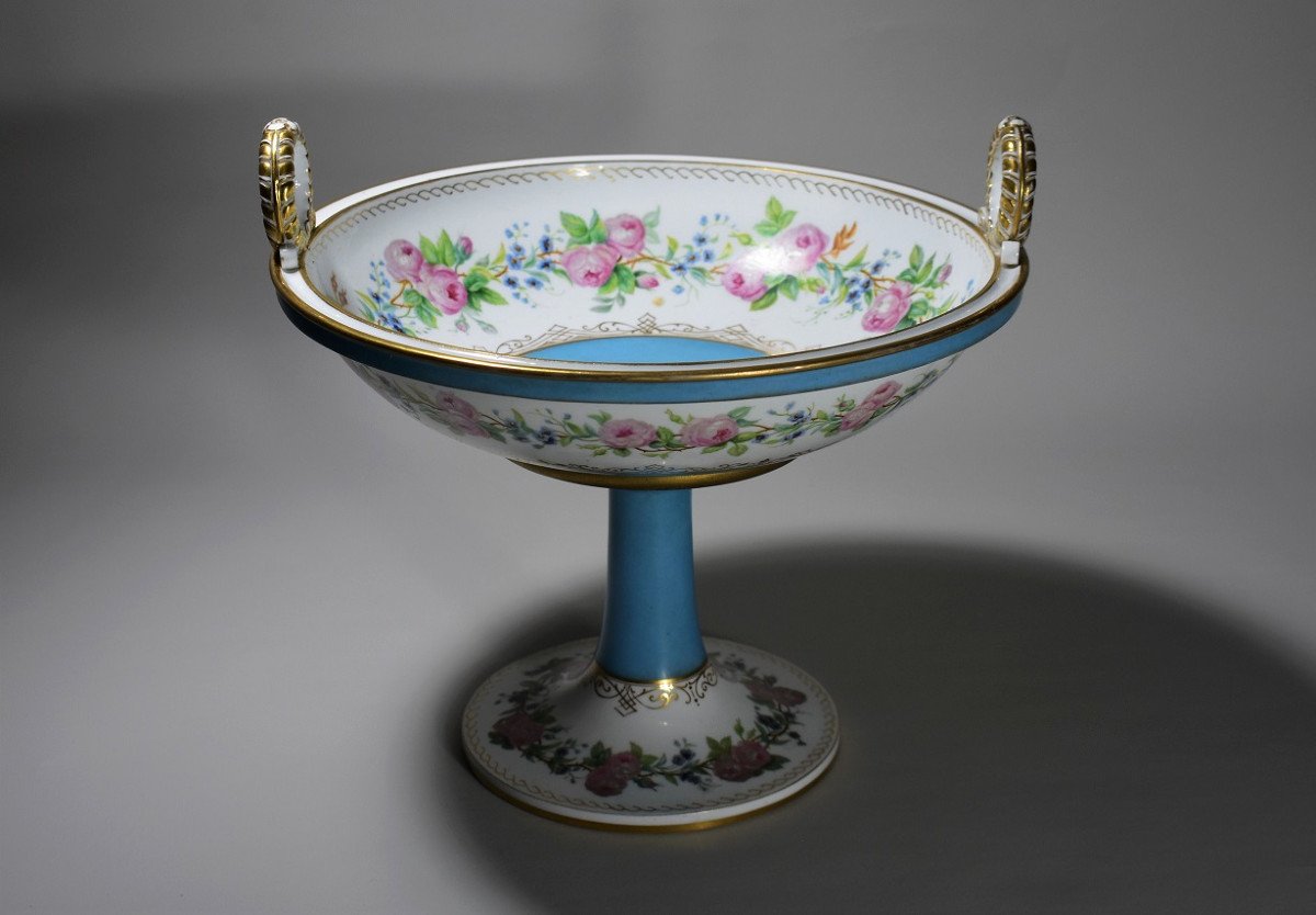 Cup On Sèvres Porcelain Pedestal. 1848-photo-3