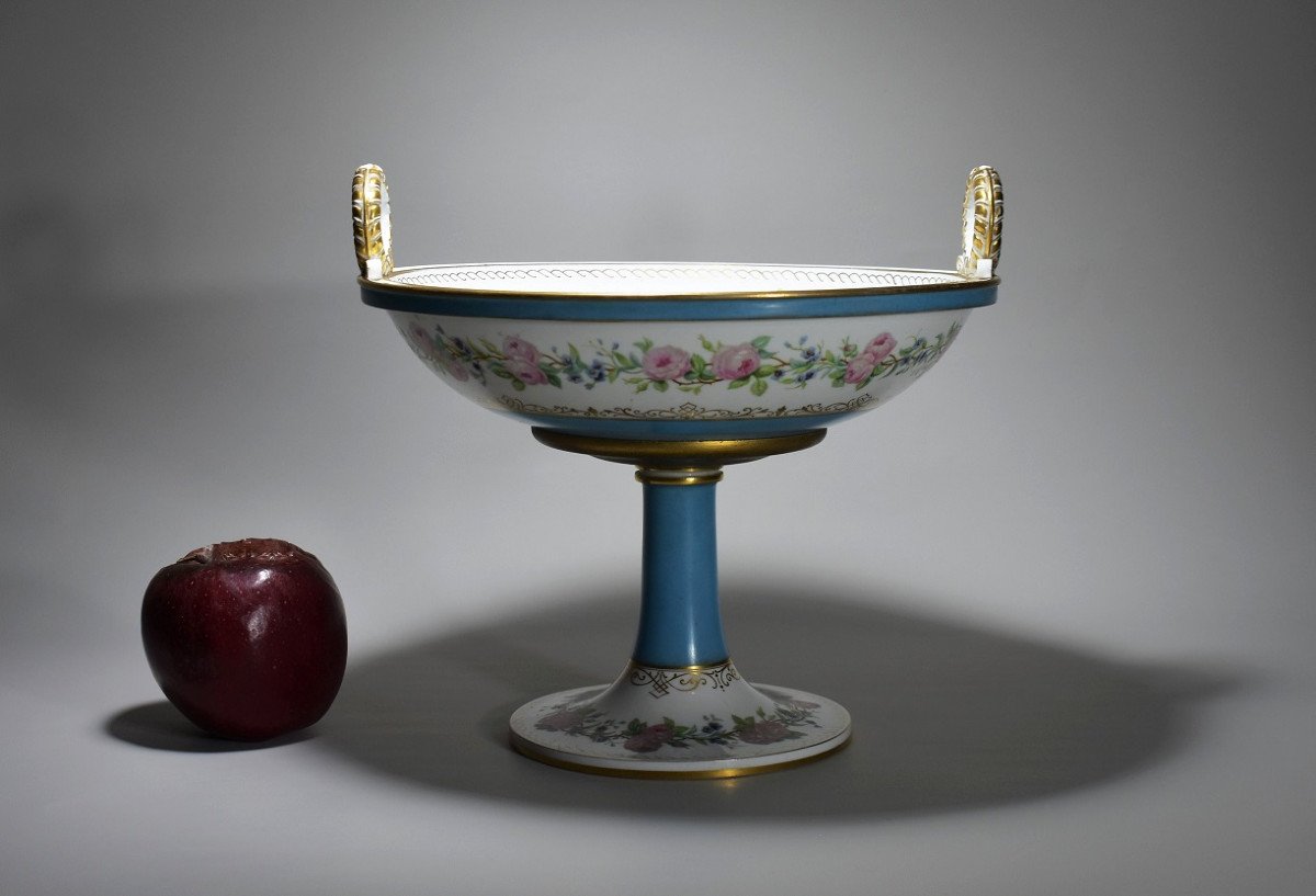 Cup On Sèvres Porcelain Pedestal. 1848-photo-4