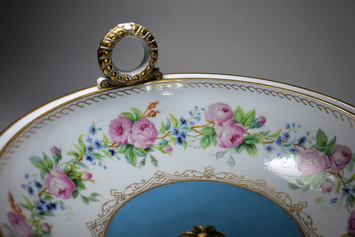 Cup On Sèvres Porcelain Pedestal. 1848-photo-1