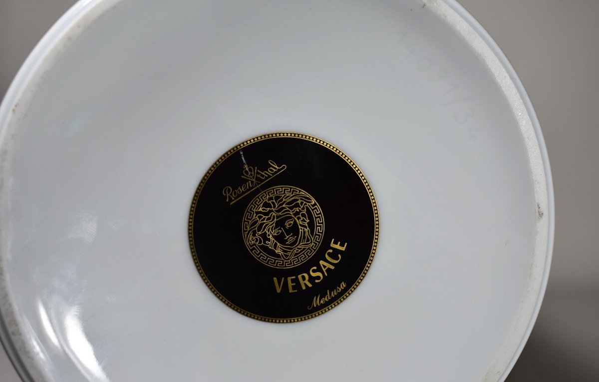 Rosenthal Versace  Vase En Porcelaine Modèle Medusa-photo-8