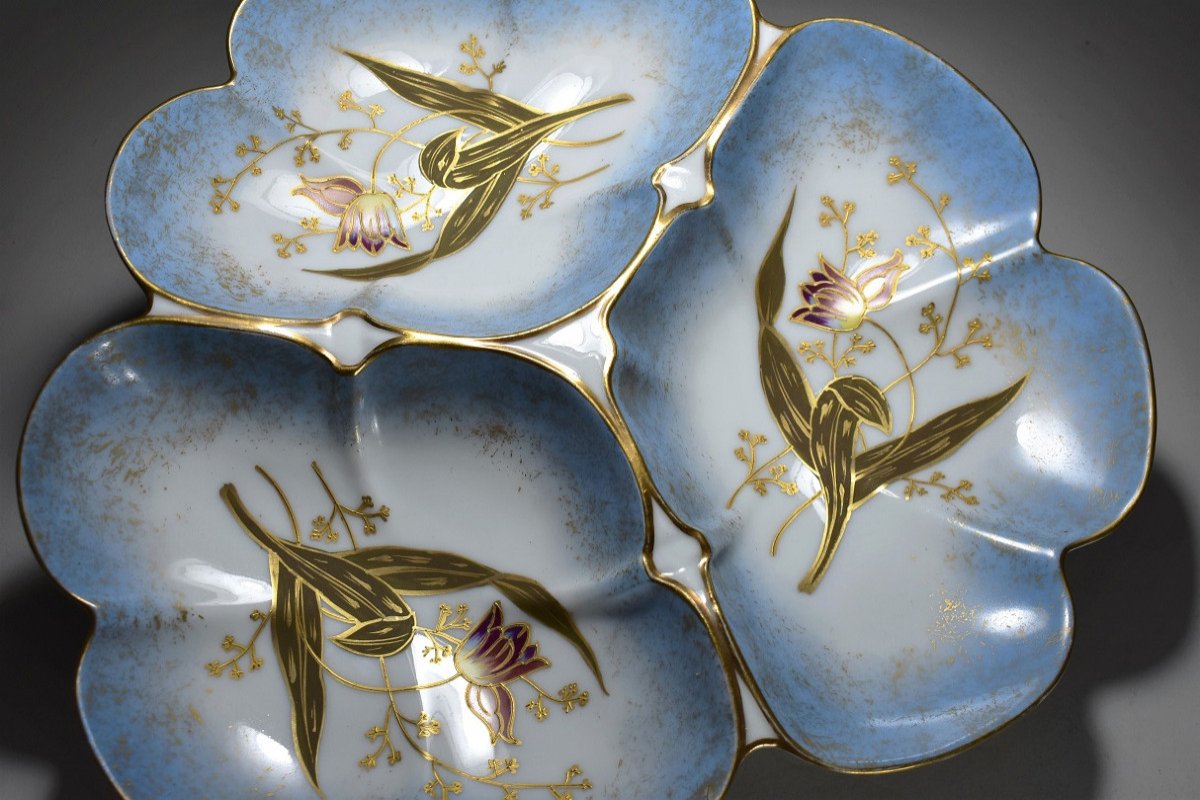 Large Limoges Porcelain Dish-photo-4