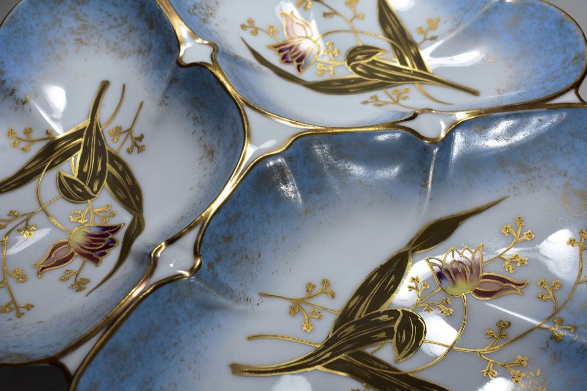 Large Limoges Porcelain Dish-photo-4