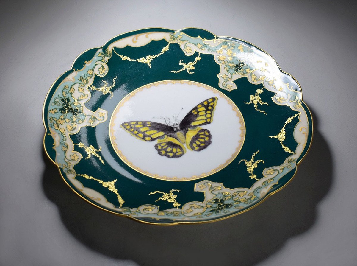 Beautiful Limoges Porcelain Plate. Late 19th-photo-3