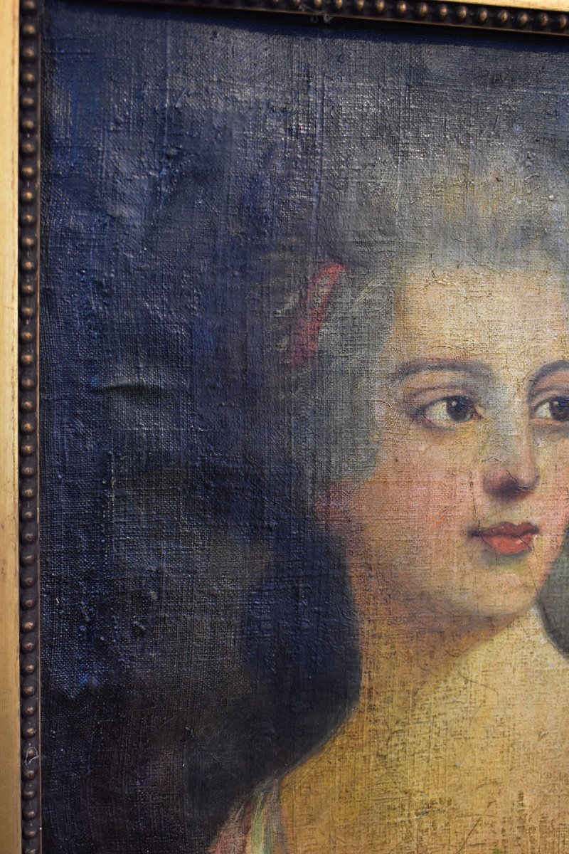 Portrait De Jeune Femme,  XVIIIème-photo-5