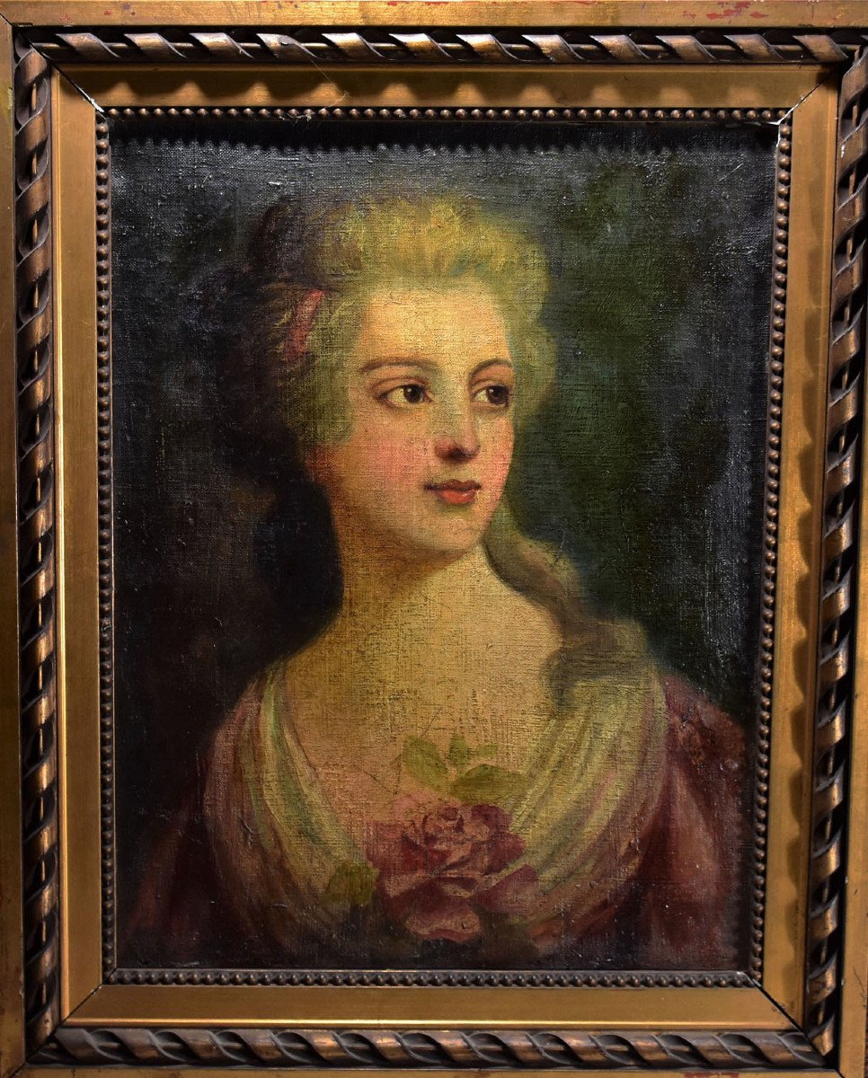 Portrait De Jeune Femme,  XVIIIème