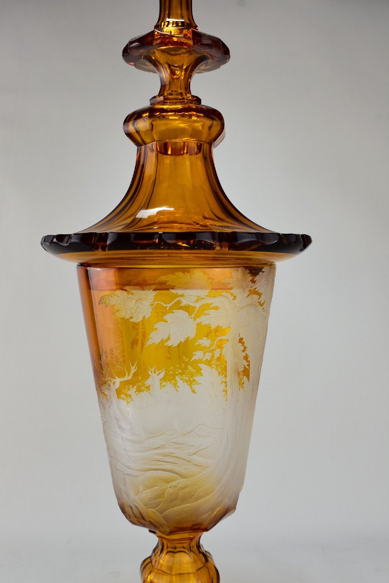 Large Bohemian Crystal Drageoir. Late Nineteenth-photo-2