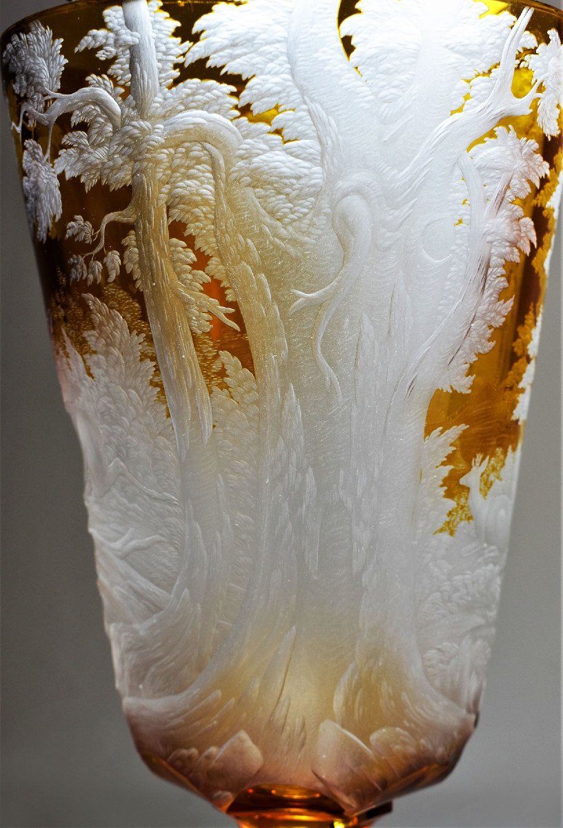 Large Bohemian Crystal Drageoir. Late Nineteenth-photo-4