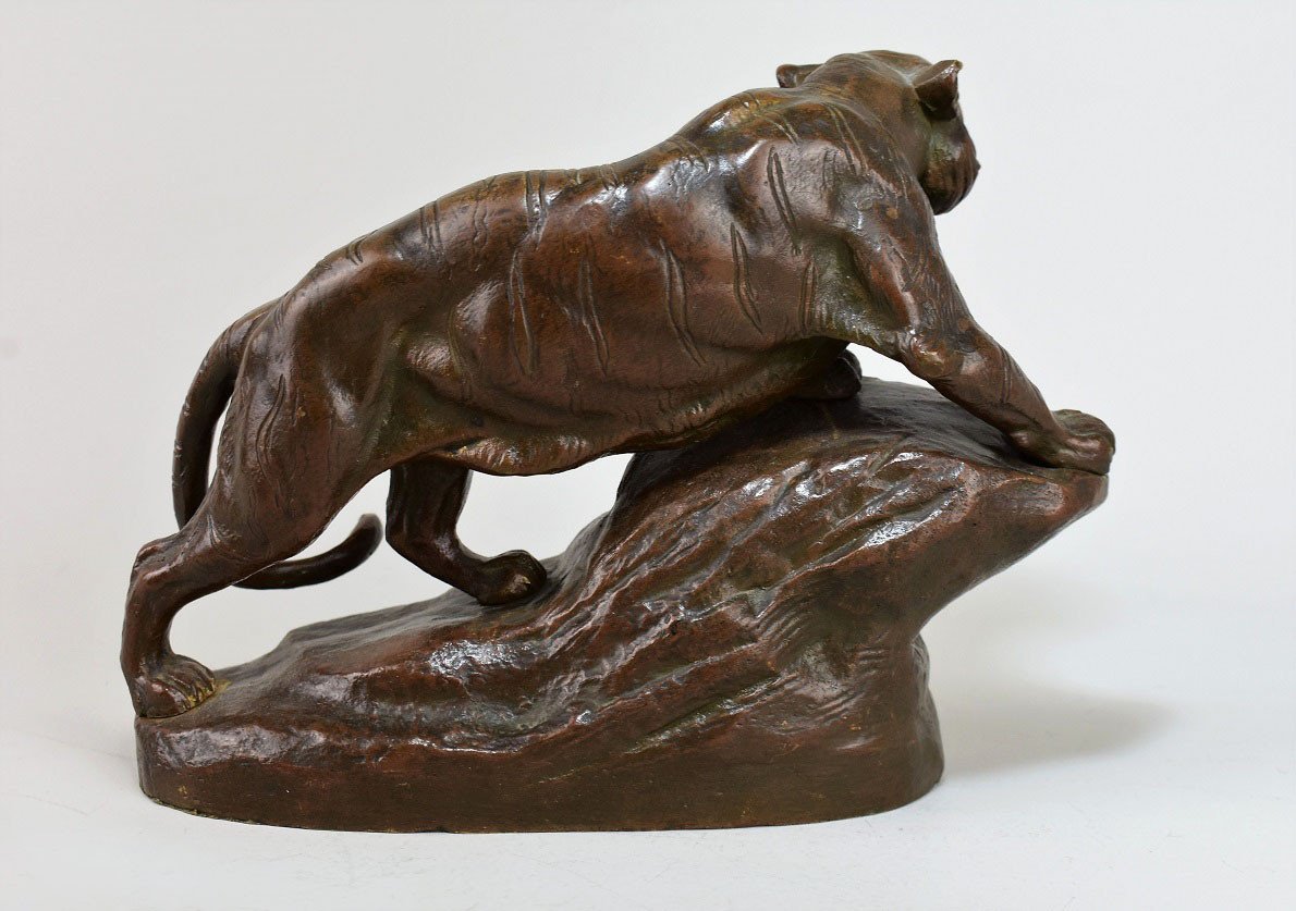 Bronze La Tigresse Par Clovis Edmond Masson.xixème-photo-4