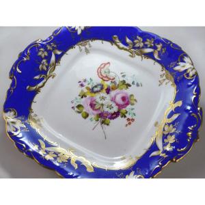 Plat En Porcelaine De Ridgway. XIXème