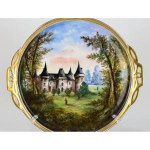 Grand Plateau En Porcelaine De Limoges