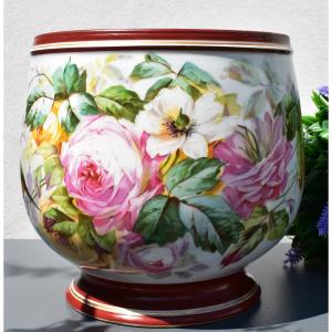 Large Limoges Porcelain Planters