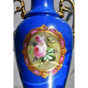 Paris Porcelain Vase. 19th Century