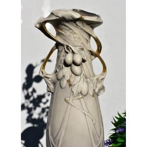 Large Biscuit Vase. Royal Dux