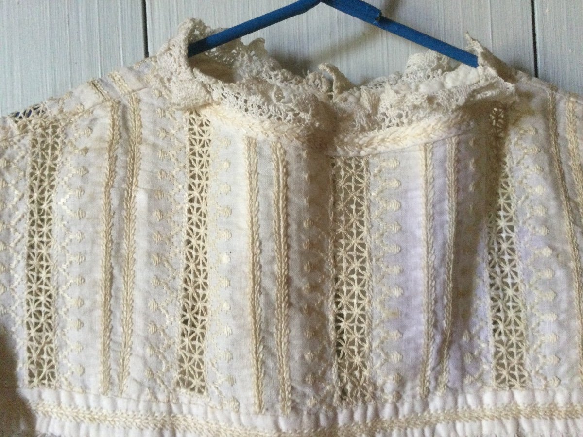 Robe De Baptême, Angleterre , Fin 19ème-photo-3