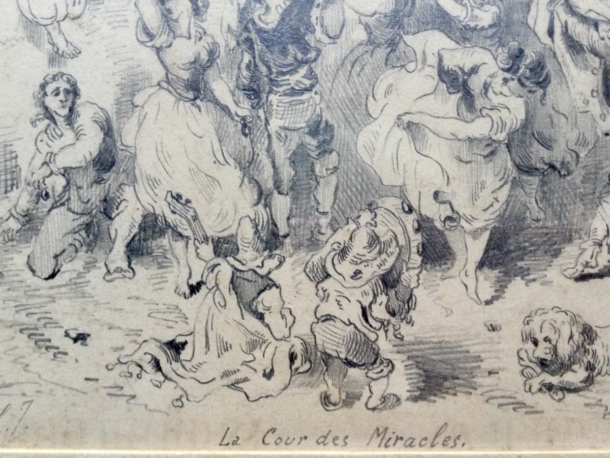 La Cour Des  Miracles, Dessin, 19ème-photo-3