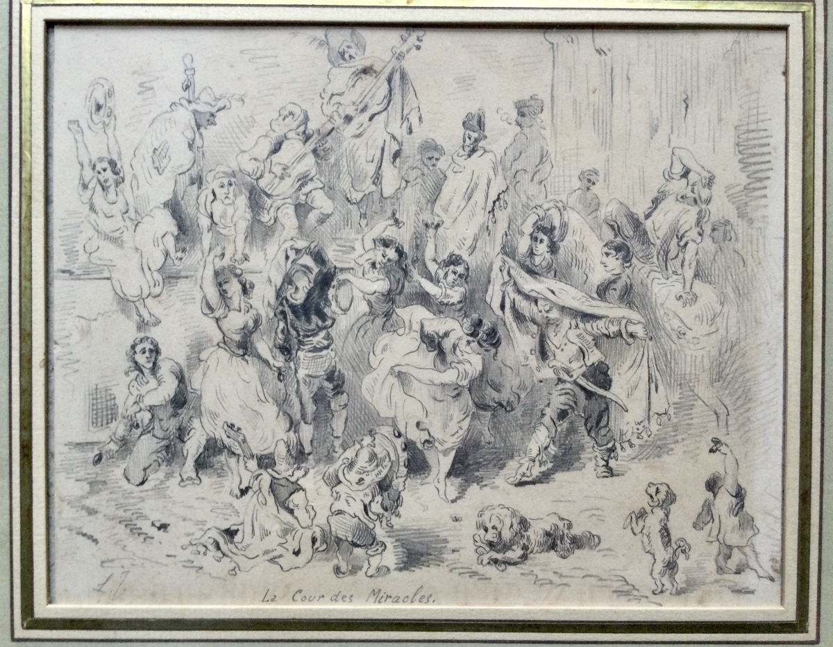 La Cour Des  Miracles, Dessin, 19ème