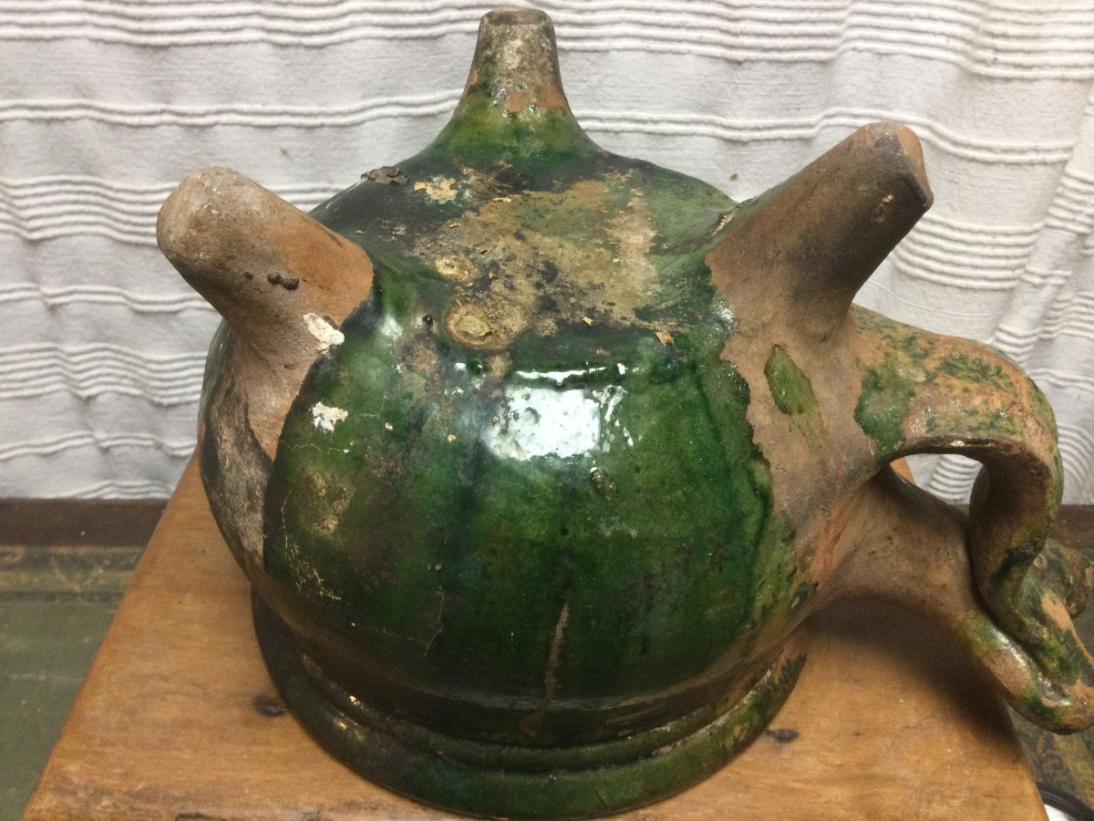 Coquemar, Glazed Pottery, 17th Century-photo-4