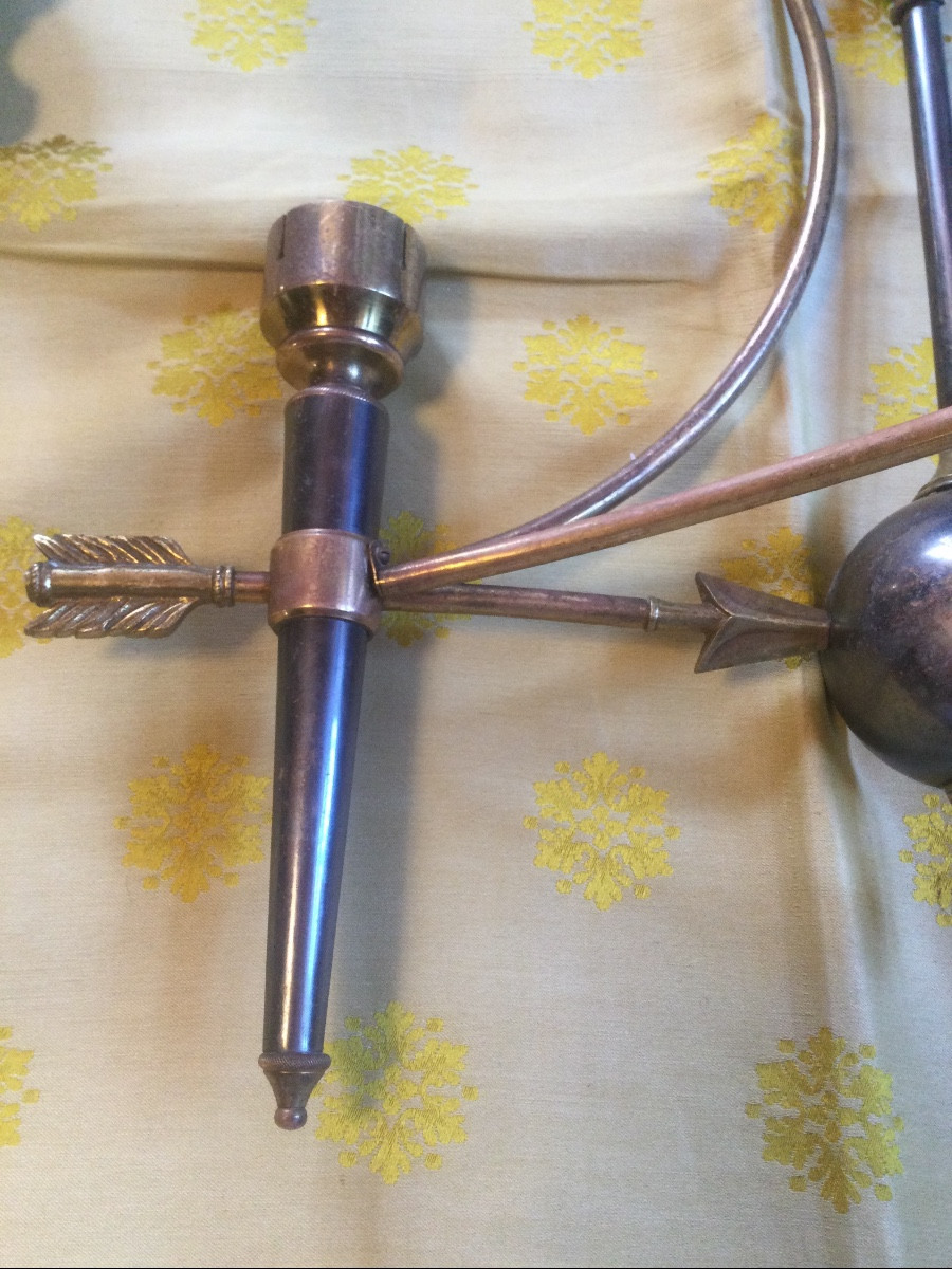 Paire d'appliques de style directoire, mid 20ème siècle.-photo-3