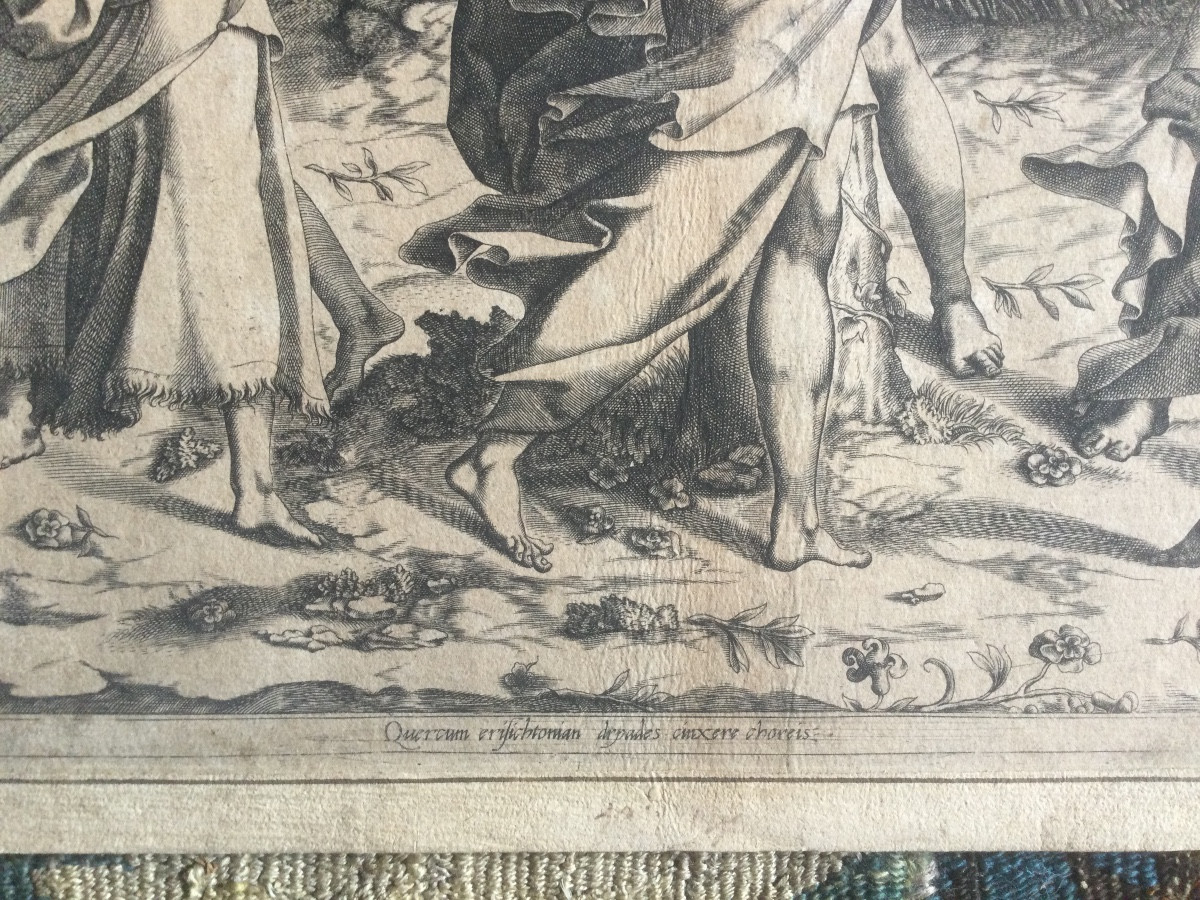 Dance Of The Dryads Around An Oak Tree, Boyvin, 16th Century.-photo-3