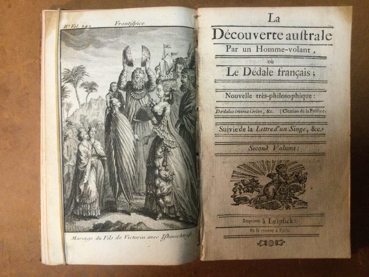 La Découverte Australe par un Homme Volant, ou le Dédale Français, Rétif de L a Bretonne, 1781-photo-2