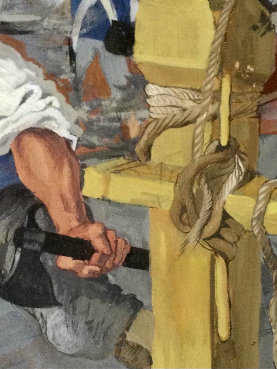 Surcouf au Combat, gouache, Marine, Signée  Dan Lallier, 1954.-photo-1