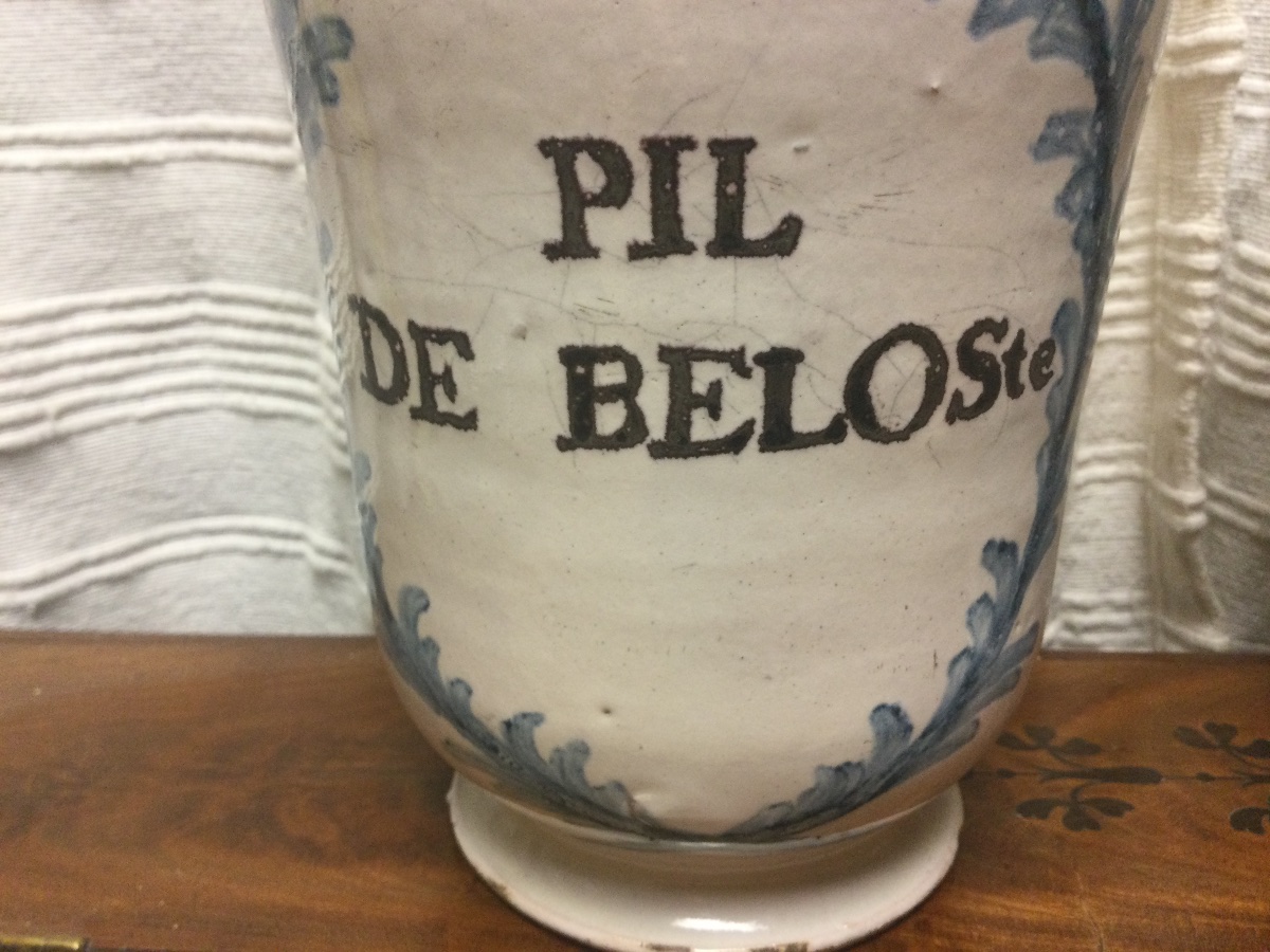 Pharmacy Jars, Earthenware, 18th Century.-photo-4