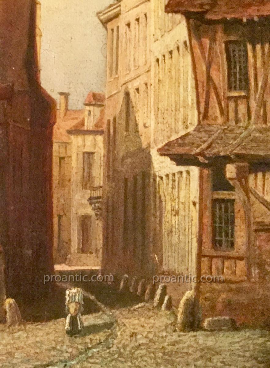 Huile Sur Toile, Bien National, 19ème Siècle-photo-1