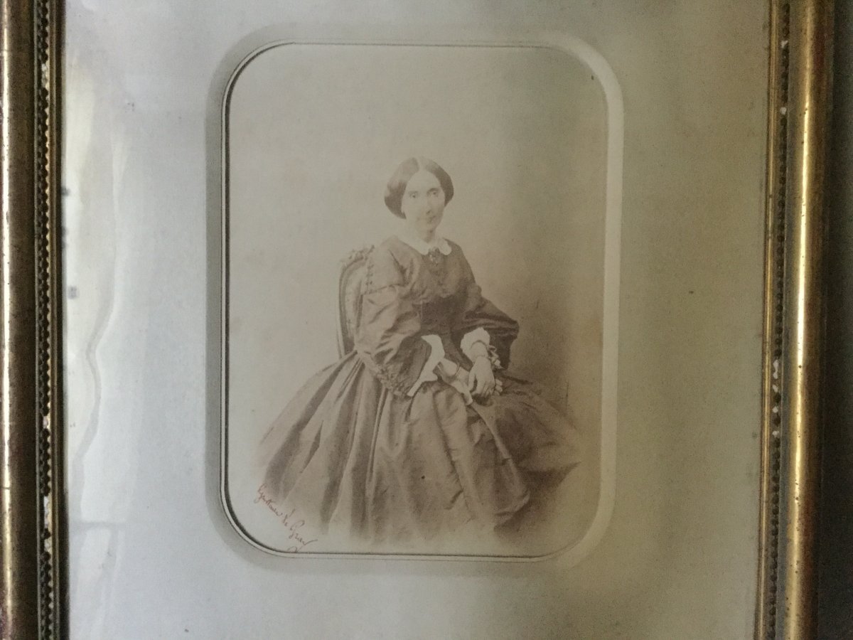 Le Gray, Portrait De Femme, Photographie, 19ème Siècle.