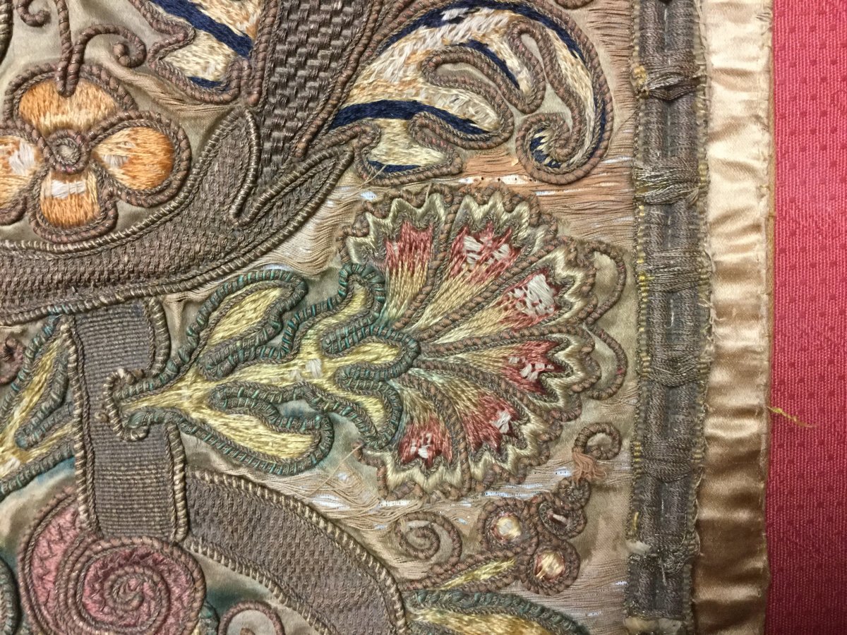 Fragment Of Wall Hanging, 17th Century-photo-3