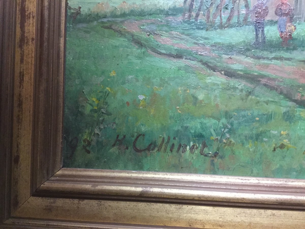 Norman Landscape, Oil On Canvas, 19th.-photo-4