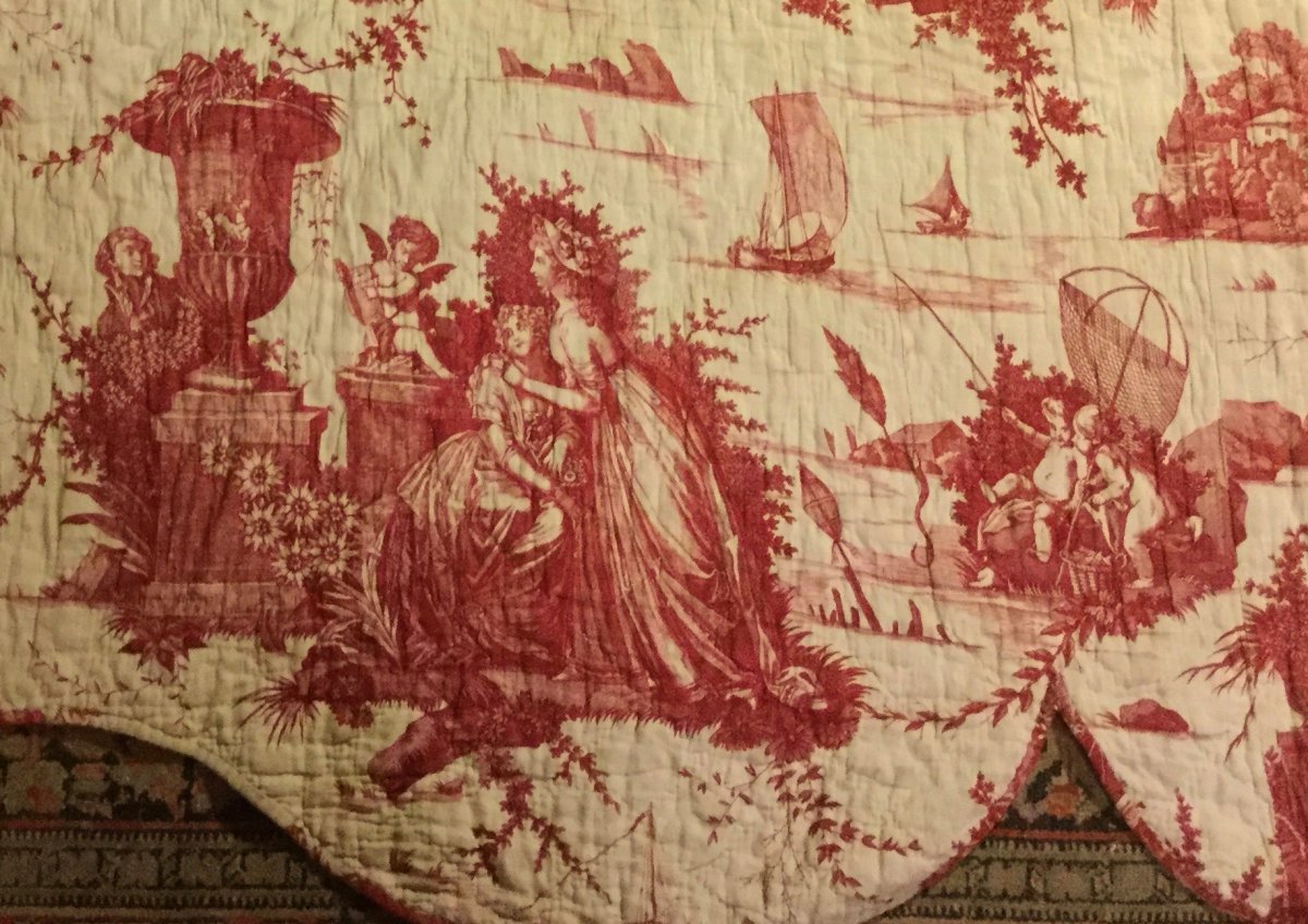 Toile De Nantes, l'Art d'Aimer, 18ème Siècle.-photo-2