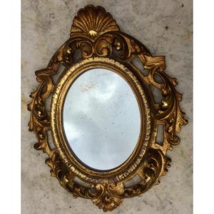 Mirror In Golden Wood, 19th Century.
