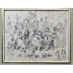 La Cour Des  Miracles, Dessin, 19ème