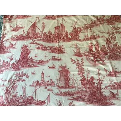 Toile De Jouy, "La Pêche", 20ème siècle.