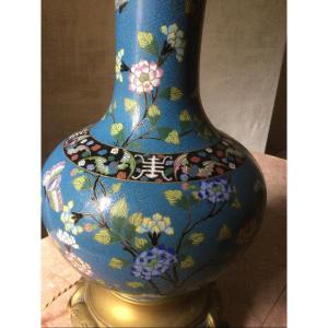 19th Century Cloisonne Enamel Vase.