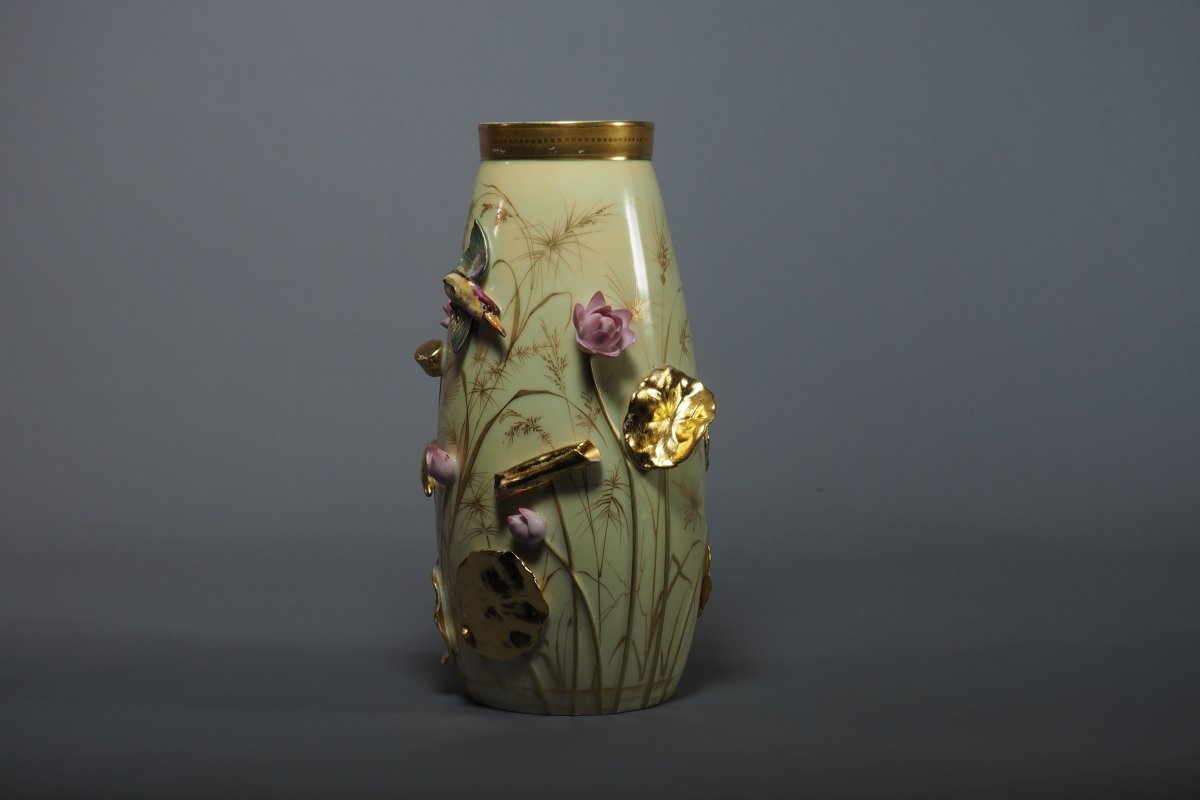 Vase de Limoges – Gibus & Redon – japonisme – Art nouveau-photo-4