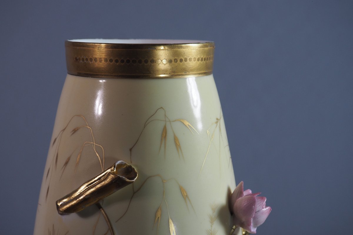 Vase de Limoges – Gibus & Redon – japonisme – Art nouveau-photo-1
