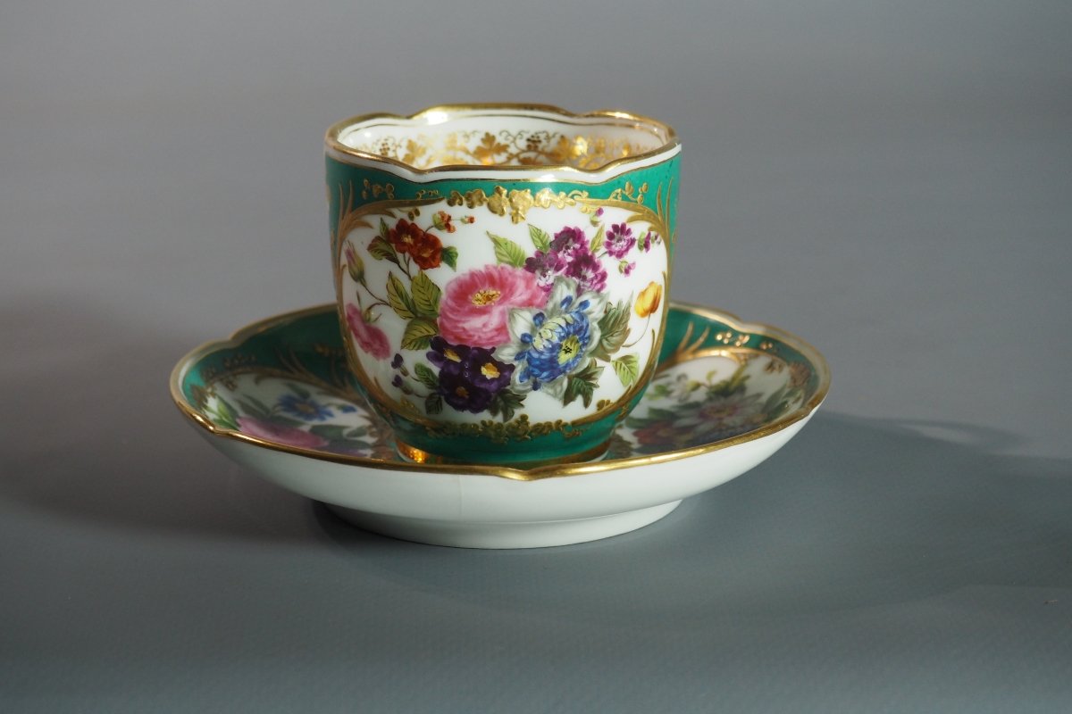 Cup And Saucer – 19th-century Parisian Porcelain – Rihouet