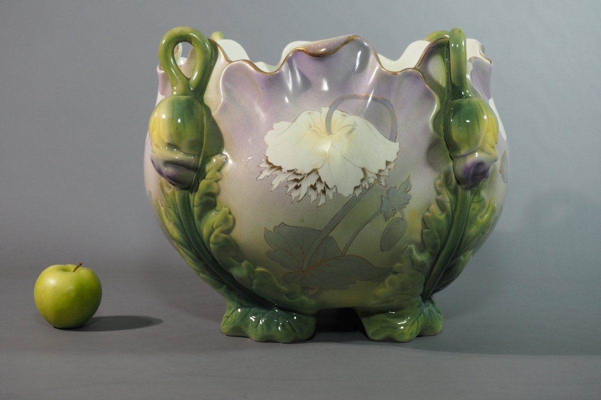 Earthenware Planters – Keller &amp; Guérin, Lunéville – Art Nouveau-photo-2