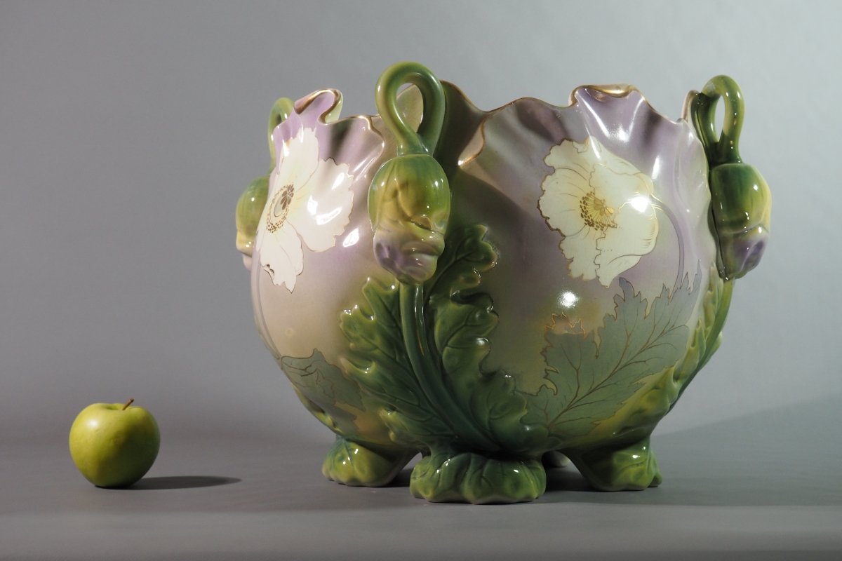 Earthenware Planters – Keller &amp; Guérin, Lunéville – Art Nouveau-photo-4