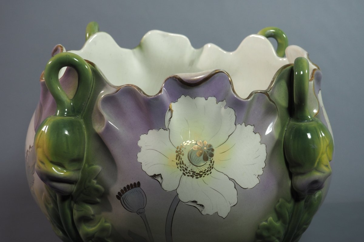Earthenware Planters – Keller &amp; Guérin, Lunéville – Art Nouveau-photo-2