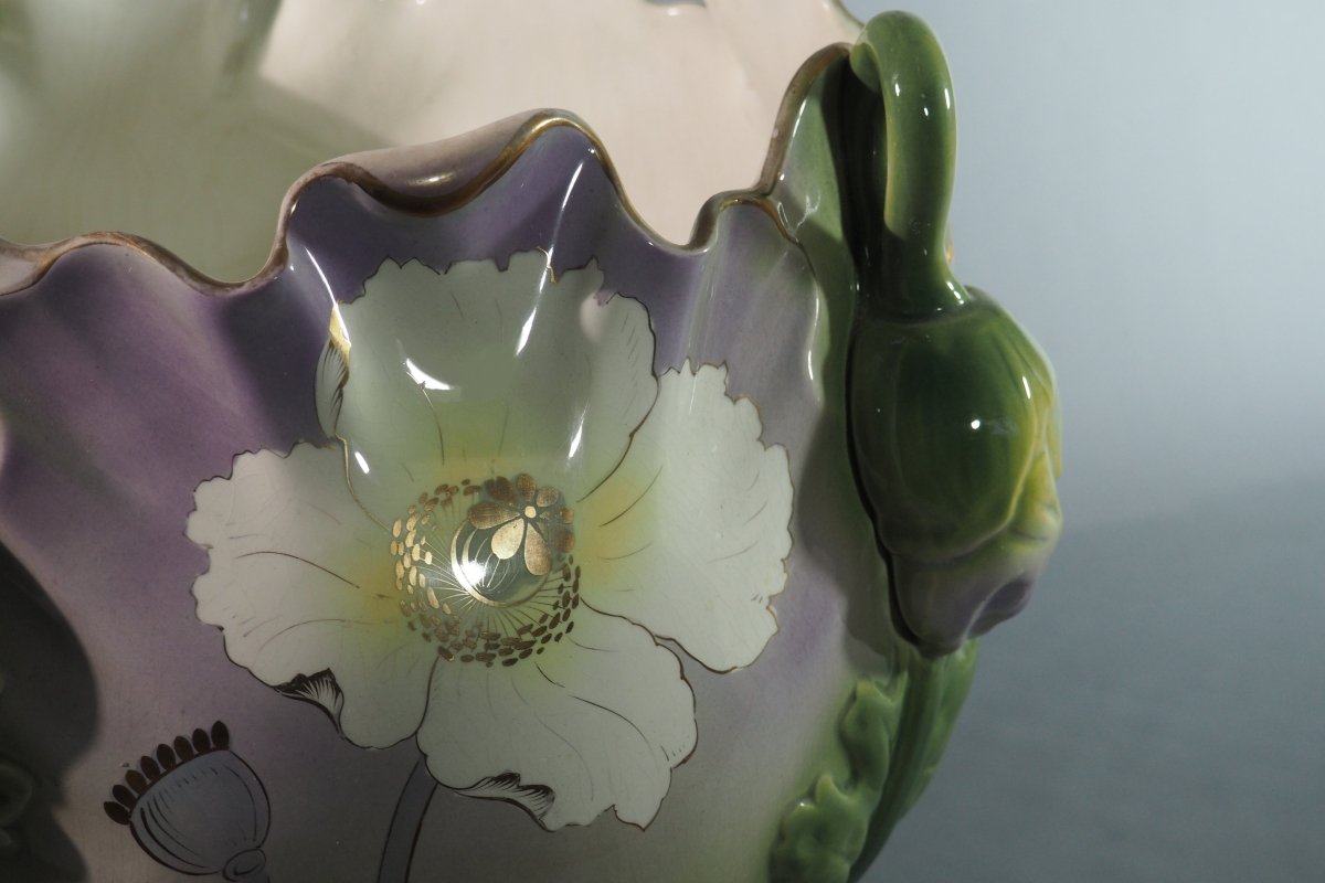 Earthenware Planters – Keller &amp; Guérin, Lunéville – Art Nouveau-photo-3