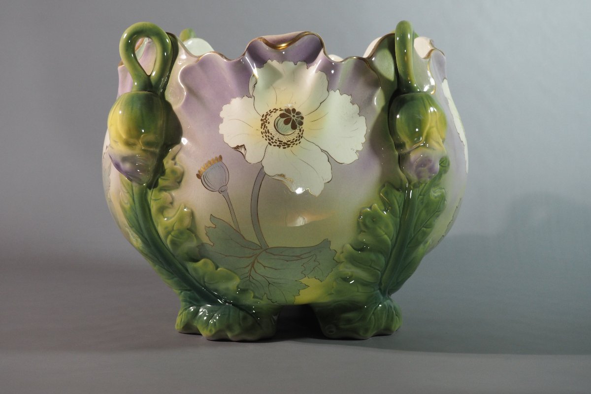 Earthenware Planters – Keller &amp; Guérin, Lunéville – Art Nouveau