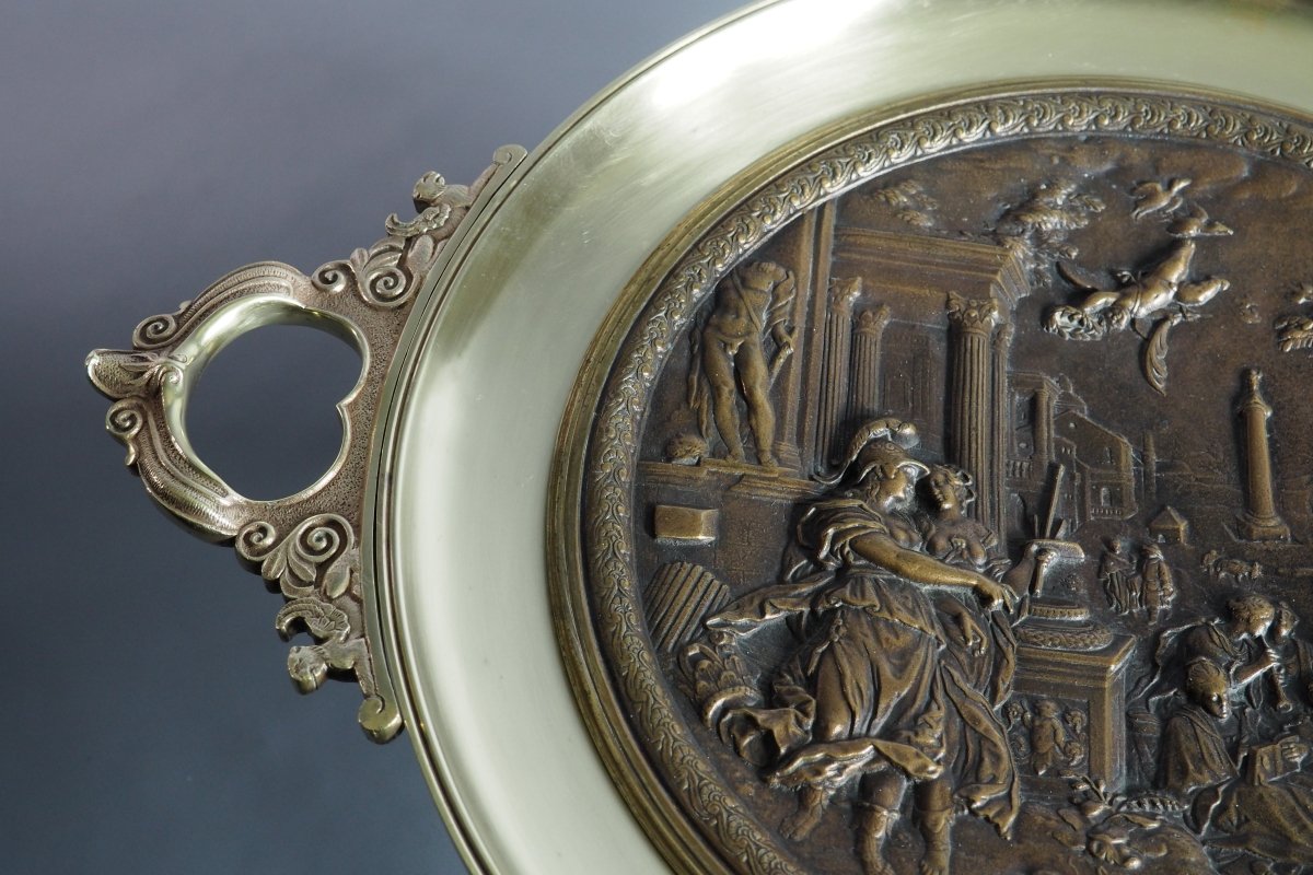 Grande coupe en bronze – XIXe siècle.-photo-4