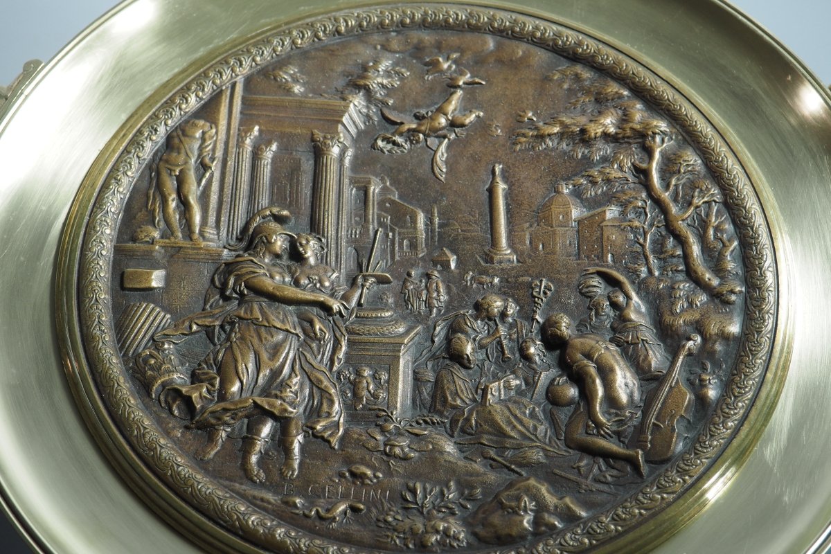 Grande coupe en bronze – XIXe siècle.-photo-1
