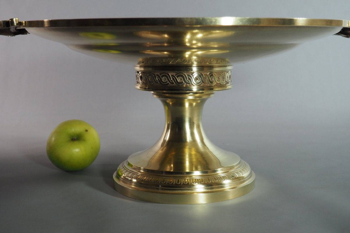 Grande coupe en bronze – XIXe siècle.-photo-3